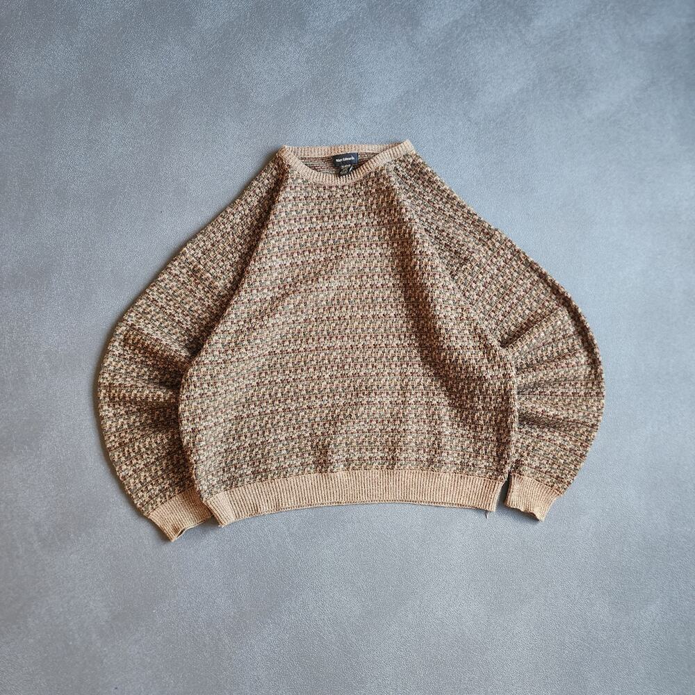 Vintage 90's Marc Edwards Acrylic Knit Grandpa Sweater XL